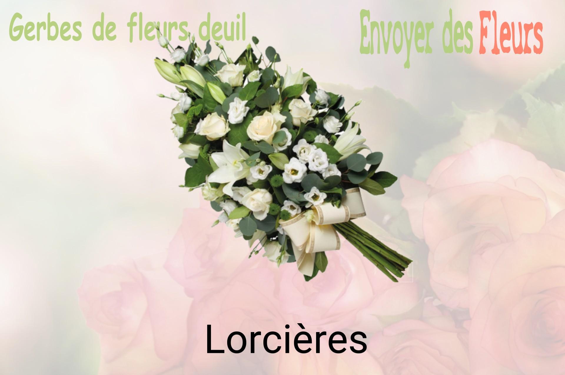 Gerbe de fleurs de deuil livrée à Lorcières